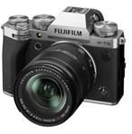 Fujifilm X-T5 + XF18-55 Silver met aankoopbewijs, Ophalen of Verzenden, Zo goed als nieuw, Geen optische zoom, Fuji
