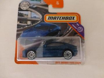  Matchbox Jaguar F-type coupe blauw.   beschikbaar voor biedingen