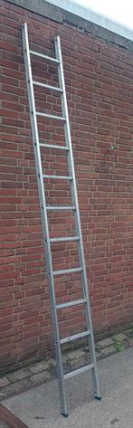 Simpele aluminium ladder 298 cm, Doe-het-zelf en Verbouw, Ladders en Trappen, Ophalen, Zo goed als nieuw, 2 tot 4 meter