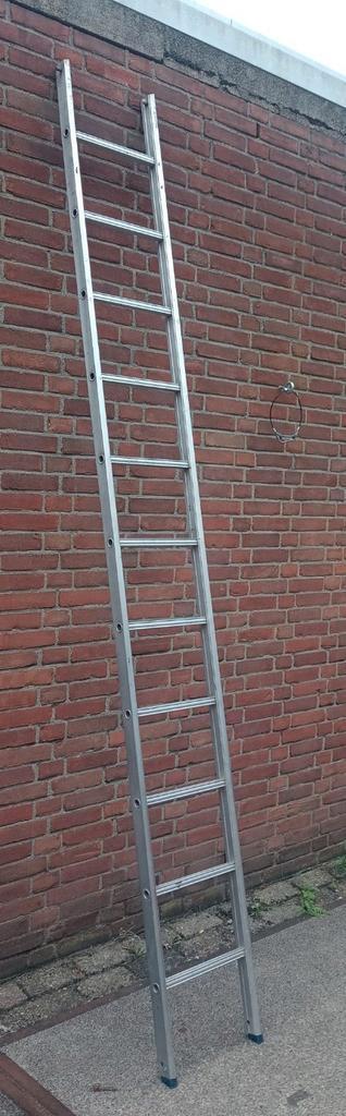 Simpele aluminium ladder 298 cm, Doe-het-zelf en Verbouw, Ladders en Trappen, Zo goed als nieuw, 2 tot 4 meter, Ophalen