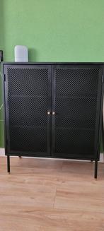 Loods 5 metalen zwarte meubels (kast + tv-kast), Zo goed als nieuw, Ophalen