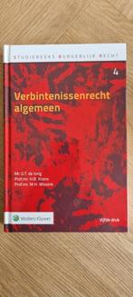 Verbintenissenrecht Algemeen - 5e druk, Boeken, Studieboeken en Cursussen, Zo goed als nieuw, Mr. G.T. de Jong, Prof.mr. H.B. Krans, Prof.mr. M.H. Wissink