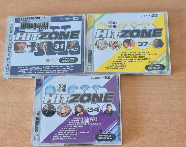 Hitzone CD's - 3 stuks origineel, Cd's en Dvd's, Cd's | Verzamelalbums, Zo goed als nieuw, Ophalen of Verzenden