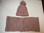 Zara roze setje muts en sjaal mt 110-128, Gebruikt, 110 t/m 116, Ophalen of Verzenden, Zara