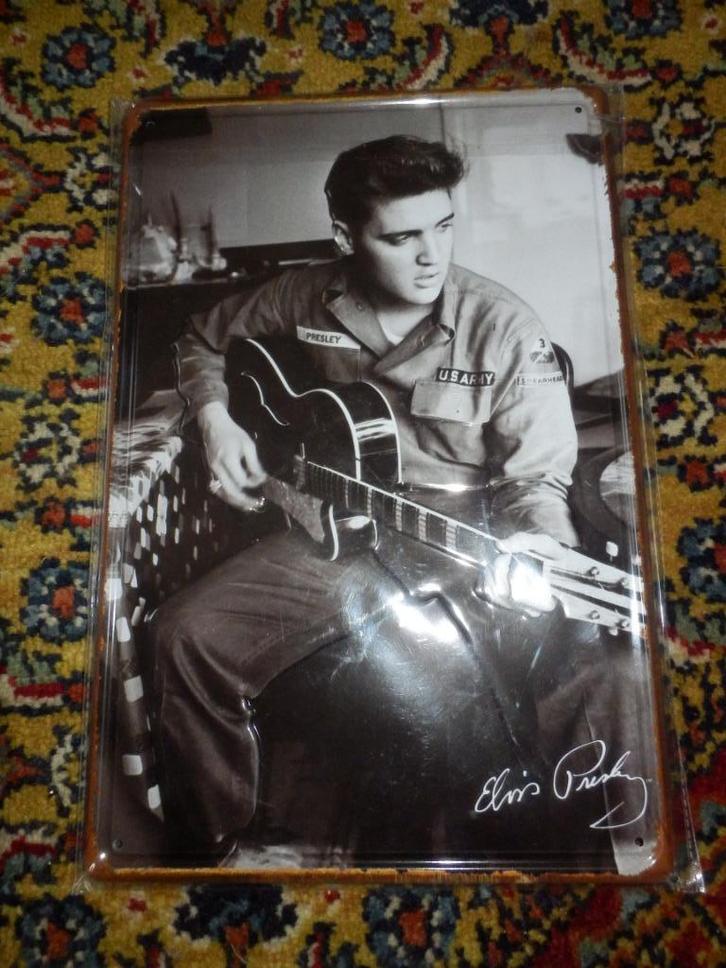 Metalen plaat Van Elvis presley in The us Army:::NIEUW, Verzamelen, Muziek, Artiesten en Beroemdheden, Nieuw, Overige typen, Ophalen of Verzenden