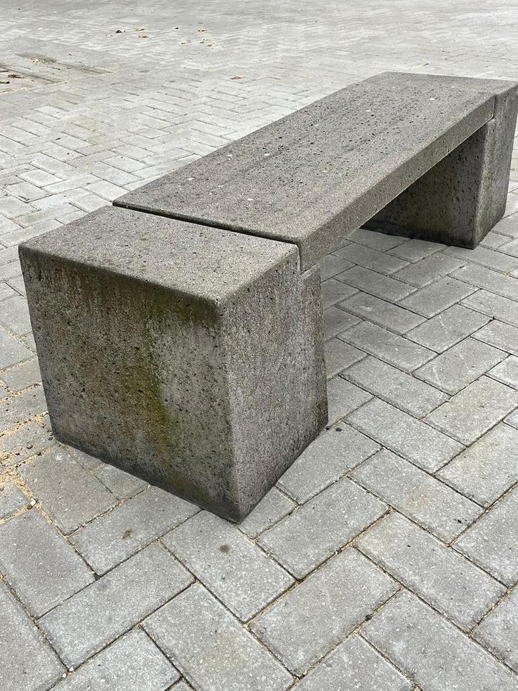 Betonnen Tuinbank, Tuin en Terras, Tuinbanken, Gebruikt, Overige materialen, Ophalen