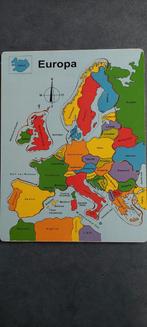 Houten puzzel Europa, Van hout, Ophalen of Verzenden, Zo goed als nieuw