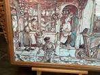 Anton Pieck Zeefdruk/Litho op Linnen, Antiek en Kunst, Ophalen of Verzenden