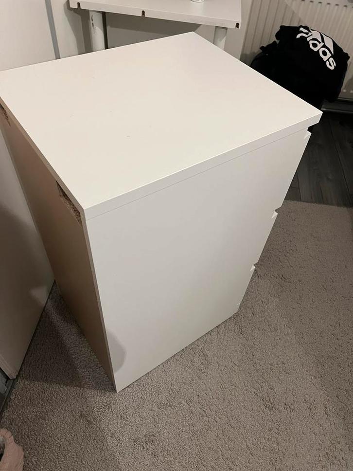 Malm ladekast met 3 lades, Huis en Inrichting, Kasten | Ladekasten, Gebruikt, Minder dan 100 cm, Minder dan 50 cm, 25 tot 50 cm