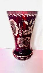 Boheemse kristalken vaas - Egermann, Ophalen of Verzenden