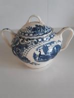 Suikerpot Peacock blauw Société Ceramique Maestricht, Antiek en Kunst, Ophalen of Verzenden