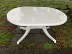 Plastic tafel, Tuin en Terras, Ophalen, Gebruikt, Ovaal, Plastic