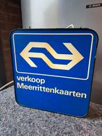 Nederlandse spoorwegen lichtbak 34x32cm, Verzamelen, Spoorwegen en Tramwegen, Overige typen, Ophalen of Verzenden, Trein, Zo goed als nieuw