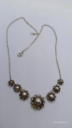 Zilveren Vintage Ketting Zeeuwse Knop 835, Sieraden, Tassen en Uiterlijk, Kettingen, Met hanger, Gebruikt, Ophalen of Verzenden