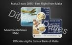 2 euro Malta 2015 First Flight of Malta BU muntmeesterteken, Postzegels en Munten, Munten | Europa | Euromunten, Ophalen of Verzenden