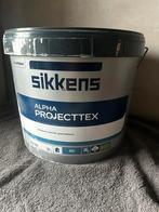 Sikkens alpha projecttex 10 liter, Doe-het-zelf en Verbouw, Verf, Beits en Lak, Ophalen, Wit, Nieuw, Verf