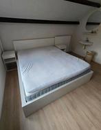 IKEA Malmbed 180CM + lattenbodem, 4 bedlades, 2 nachtkastjes, Huis en Inrichting, Slaapkamer | Bedden, Ophalen, Wit, Tweepersoons
