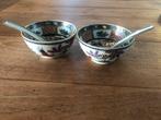 Vintage handgeschilderde Chinese porseleinen kommetjes, Ophalen of Verzenden