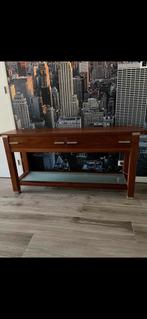 Mooie Amerikaans kersenhouten sidetable Hans Daalder, Huis en Inrichting, Ophalen, Zo goed als nieuw, 25 tot 50 cm, Rechthoekig