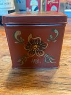 Hindeloopen Blikken Doos Handgeschilderd Bloemen Vintage Dec, Verzenden