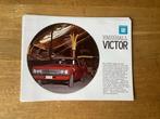 Vauxhall Victor reclamefolder, Ophalen of Verzenden, Zo goed als nieuw