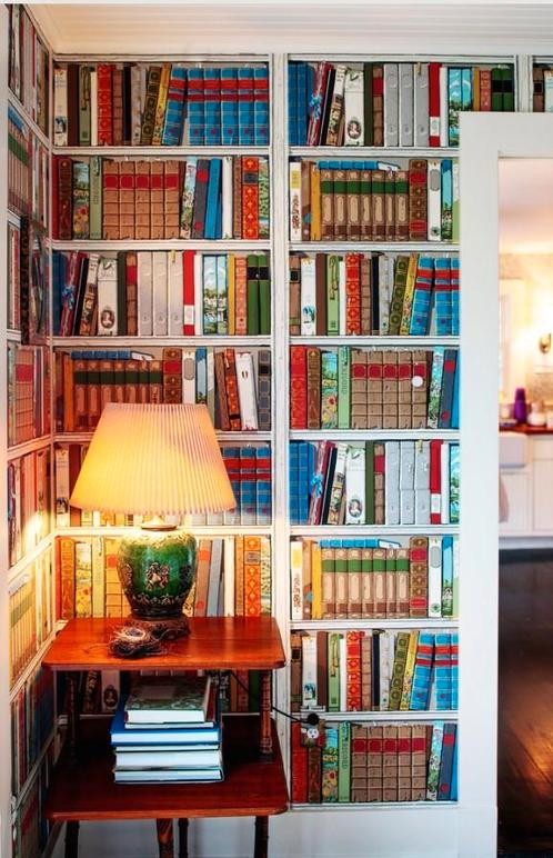 Restant Brunschwig & Fils Bibliotheque II behang 
Nwpr €800, Huis en Inrichting, Stoffering | Behang, minder dan 10 m², Ophalen of Verzenden
