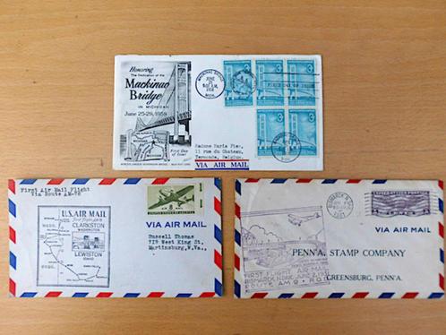 USA : 2 First Flight Covers + 1 FDC, Postzegels en Munten, Postzegels | Amerika, Noord-Amerika, Verzenden