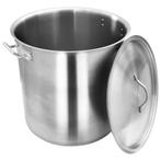 Soeppan, Kookpan, Brouwpan 98 liter + Deksel, Kookpan of Snelkookpan, Verzenden, Nieuw, Rvs