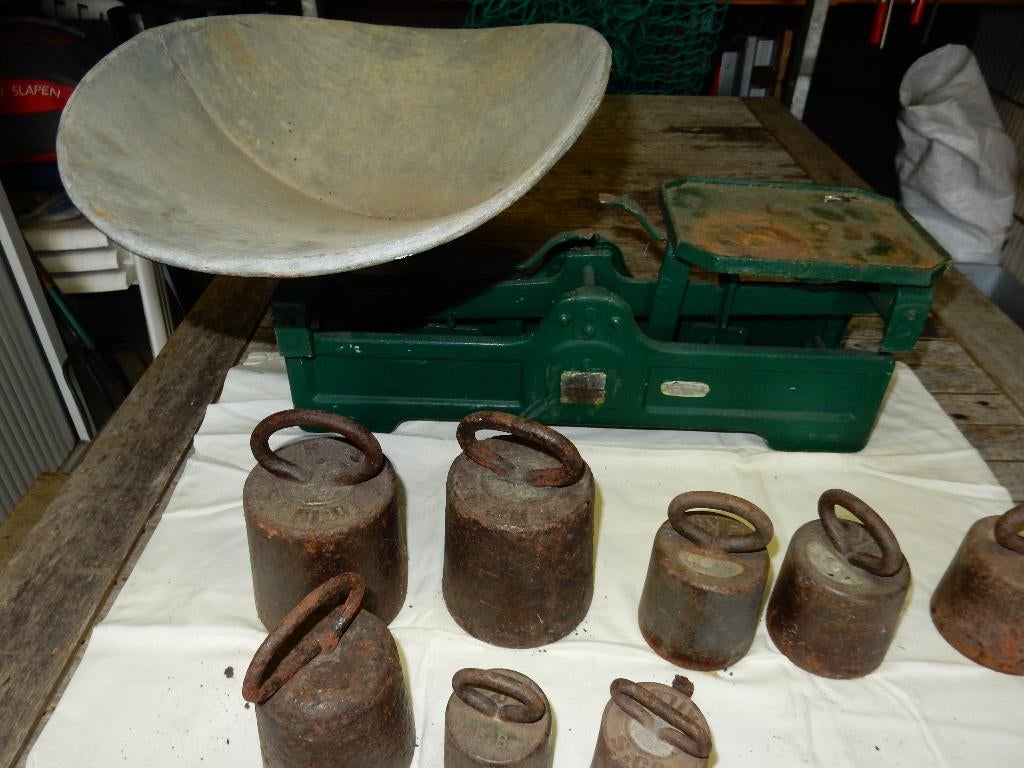 groenten weegschaal, Winkelweegschaal, Ophalen of Verzenden, 500 gram of grover, Gebruikt