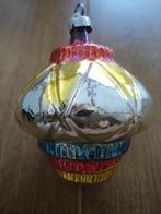 Mooie oude glazen kerstbal lampion, Ophalen of Verzenden, Gebruikt
