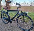 Hippe zwarte herenfiets, BSP transportfiets, 62cm hoog✅️, Ophalen, Versnellingen, Zo goed als nieuw, 61 tot 65 cm