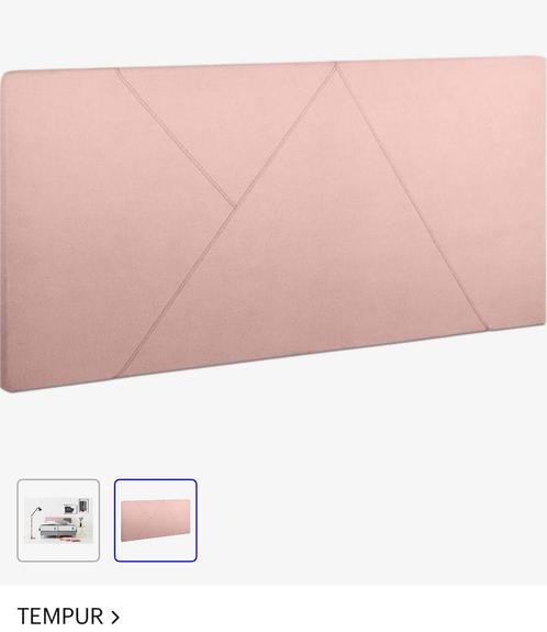 Tempur los hoofdbord roze pink graphic 85 x 180, Huis en Inrichting, Slaapkamer | Boxsprings, Zo goed als nieuw, 180 cm, 190 cm of minder