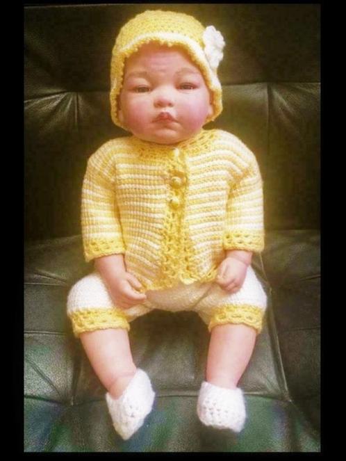 Mariechen, 56 cm Rebornbaby Meisje Kunstenaar Antonio Juan!, Verzamelen, Poppen, Nieuw, Babypop, Levensecht of Reborn, Verzenden
