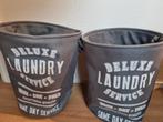 Twee mooie grijze Laundry wasmanden, Ophalen of Verzenden, Zo goed als nieuw