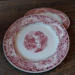 Petrus Regout Maastricht Castillo 2x schaal 30 cm doorsnede, Antiek en Kunst, Ophalen of Verzenden