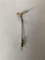 Zilverkleurige Fazant Dasspeld - Jacht Thema, Ophalen of Verzenden, Zo goed als nieuw, Minder dan 4 cm, Zilver