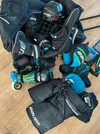 Complete ijshockeyuitrusting, inclusief tas - junior, Sport en Fitness, Ophalen, Zo goed als nieuw, Bescherming