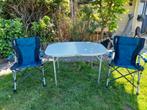 Campingtafel met 2 stoeltjes zgan, Ophalen, Zo goed als nieuw, Campingtafel