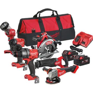 Milwaukee M18 FUEL FPP6E3-502B Powerpack 6-delig 18V 5.0Ah  beschikbaar voor biedingen