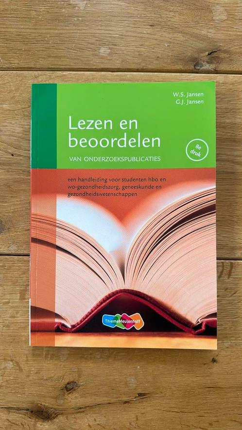 W.S. Jansen - Lezen en beoordelen van onderzoekspublicaties, Boeken, Studieboeken en Cursussen, Nieuw, Ophalen of Verzenden