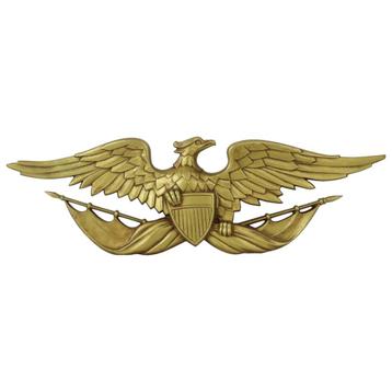 Vintage Gouden Arend Schild Vlaggen Muurplaque Sexton USA beschikbaar voor biedingen