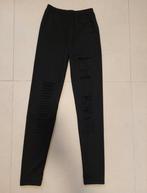 NIEUW! Legging met scheuren/ maat S, Legging, Maat 36/38 (S), Zwart, Nieuw