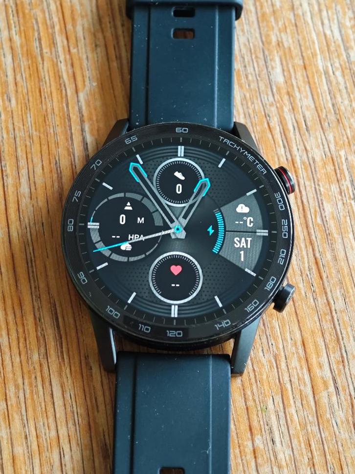 Huawei Honor MagicWatch 2, Sieraden, Tassen en Uiterlijk, Smartwatches, Gebruikt, Android, Zwart, Afstand, Calorieverbanding, Conditie