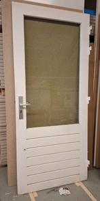Achterdeur met dubbel glas met driepuntsluiting, Ophalen, Gebruikt, 80 tot 100 cm, 215 cm of meer