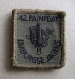 5x5 embleem  -  42 Pa.Inf.Bat.  Limburgse Jagers, Verzamelen, Militaria | Algemeen, Ophalen of Verzenden, Landmacht, Nederland