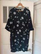 Selected Femme Zwarte Jurk Bloemenprint Maat 36, Zwart, Ophalen of Verzenden, Zo goed als nieuw, Knielengte