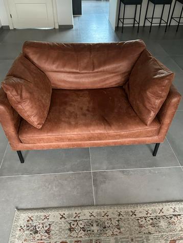 Domus Loveseat Microleder Cognac beschikbaar voor biedingen