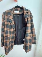 Bershka Ruit Blazer - Maat M, Maat 38/40 (M), Bruin, Ophalen of Verzenden, Zo goed als nieuw