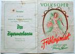 Foldertje voor Operette "Frülingsmädel" van Fr. Lehar (Duits, Ophalen of Verzenden, Gebruikt