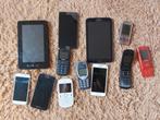 12 telefoons/tablets werking onbekend zonder laders, Ophalen of Verzenden